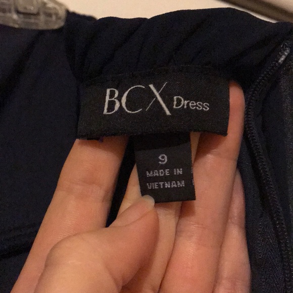 Strapless Navy Dress - Picture 3 of 6